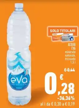 Conad City Acqua eva minerale naturale, frizzante offerta