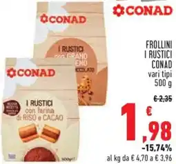Conad City Frollini i rustici CONAD offerta