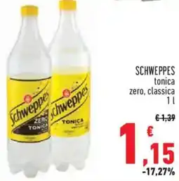 Conad City SCHWEPPES tonica zero, classica offerta
