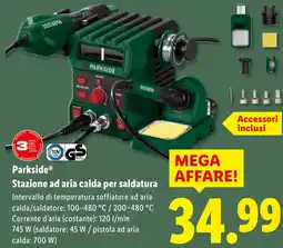 Lidl Parkside Stazione ad aria calda per saldatura offerta