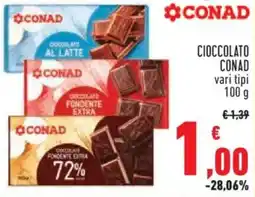 Conad City Cioccolato CONAD offerta
