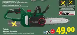 Lidl Parkside Motosega ricaricabile offerta