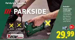 Lidl Parkside Compressore ricaricabile offerta