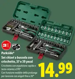 Lidl Parkside Set chiavi a bussola con cricchetto offerta