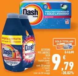 Conad City Detersivo per lavatrice DASH offerta