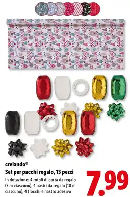 Lidl crelando Set per pacchi regalo offerta