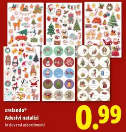 Lidl crelando Adesivi natalizi offerta