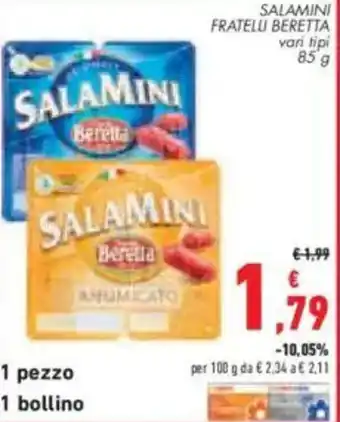 Conad City Salamini fratelu BERETTA offerta