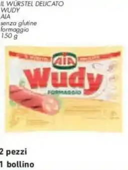 Conad City Il würstel delicato wudy aia senza glutine formaggio offerta
