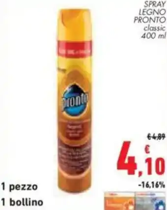 Conad City Spray legno pronto classic offerta