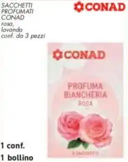 Conad City Sacchetti profumati conad rosa, lavanda offerta