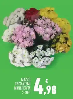Conad City Mazzo crisantemi margherita 5 steli offerta