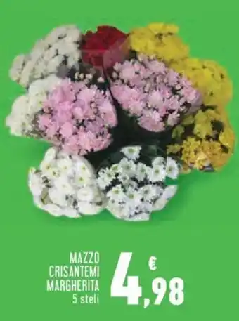 Conad City Mazzo crisantemi margherita 5 steli offerta