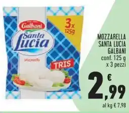 Conad City Mozzarella santa lucia GALBANI offerta