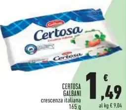 Conad City Certosa galbani crescenza italiana offerta
