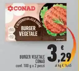 Conad City Burger vegetale CONAD offerta