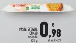 Conad City Pasta sfoglia conad rotonda offerta