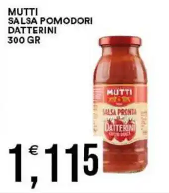 Vantaggio Cash&Carry Mutti salsa pomodori datterini offerta