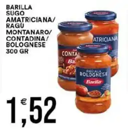 Vantaggio Cash&Carry Barilla sugo amatriciana/ ragu montanaro/ contadina/ bolognese offerta