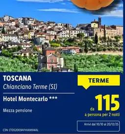 Lidl Hotel Montecarlo offerta