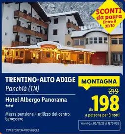 Lidl Hotel Albergo Panorama offerta