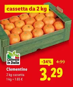 Lidl Clementine offerta