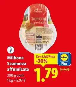 Lidl Milbona Scamorza affumicata offerta