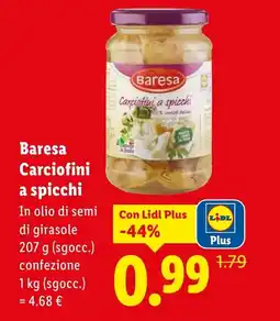 Lidl Baresa Carciofini a spicchi offerta