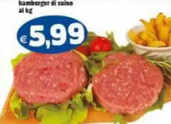 Gros Hamburger di Suino Al Kg offerta
