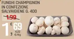 Supermercati Dok Funghi champignon in confezione salvaigiene offerta