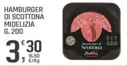 Supermercati Dok Hamburger di scottona midelizia offerta