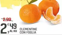 Supermercati Dok Clementine con foglia offerta