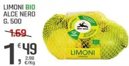 Supermercati Dok Limoni bio alce nero offerta