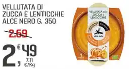 Supermercati Dok Vellutata di zucca e lenticchie alce nero offerta