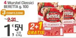 Supermercati Dok 4 Wurstel Classici BERETTA offerta