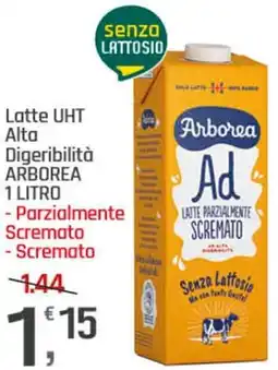 Supermercati Dok Latte UHT Alta Digeribilità ARBOREA offerta