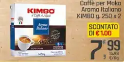 Supermercati Dok Caffè per Moka Aroma Italiano KIMBO offerta