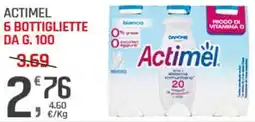 Supermercati Dok Actimel 6 bottigliette offerta