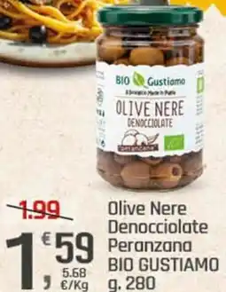 Supermercati Dok Olive Nere Denocciolate BIO GUSTIAMO Peranzana offerta