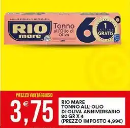 Vantaggio Cash&Carry Rio mare tonno all'olio di oliva anniversario offerta
