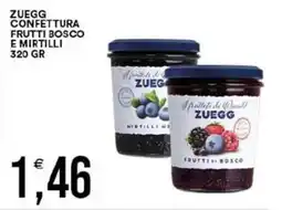Vantaggio Cash&Carry Zuegg confettura frutti bosco e mirtilli offerta