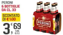 Supermercati Dok Peroni 6 bottiglie offerta