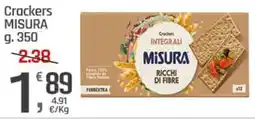 Supermercati Dok Crackers MISURA offerta