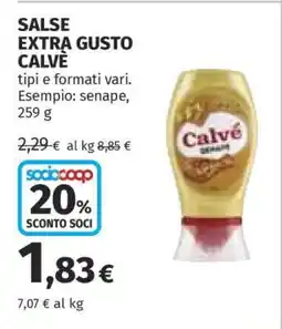 Coop SALSE EXTRA GUSTO CALVÈ offerta
