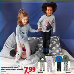 Lidl Pigiama da bambini offerta