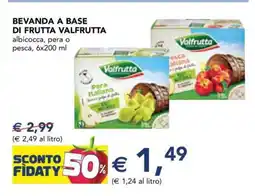 Esselunga BEVANDA A BASE DI FRUTTA VALFRUTTA offerta