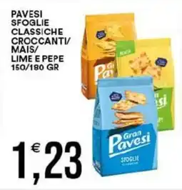 Vantaggio Cash&Carry Pavesi sfoglie classiche croccanti/ mais/ lime e pepe offerta