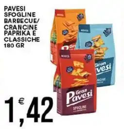 Vantaggio Cash&Carry Pavesi sfogline barbecue/ crancine paprika e classiche offerta