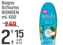Supermercati Dok Bagno Schiuma BIONSEN offerta