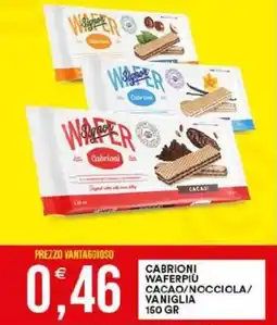 Vantaggio Cash&Carry Cabrioni waferpiù cacao/nocciola/ vaniglia offerta